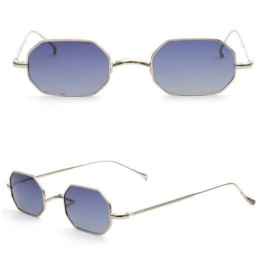 Greyson | Geometric Metal Mens Sunglasses Polarized | Rectangle Tinted Womens Sun Glasses UV400 Driving Outdoor