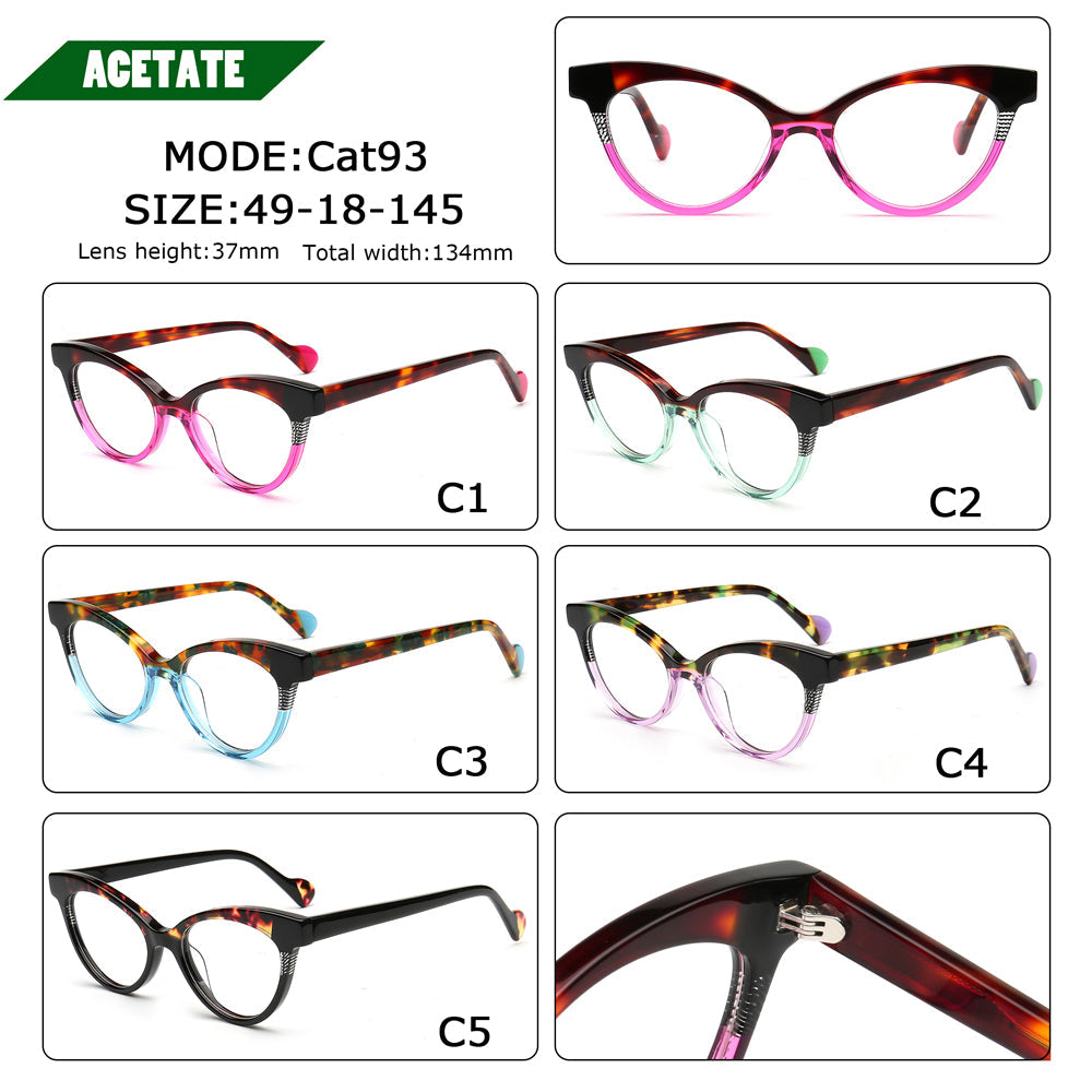 Farris | Two Tone Cat Eye Glasses Frames for Women