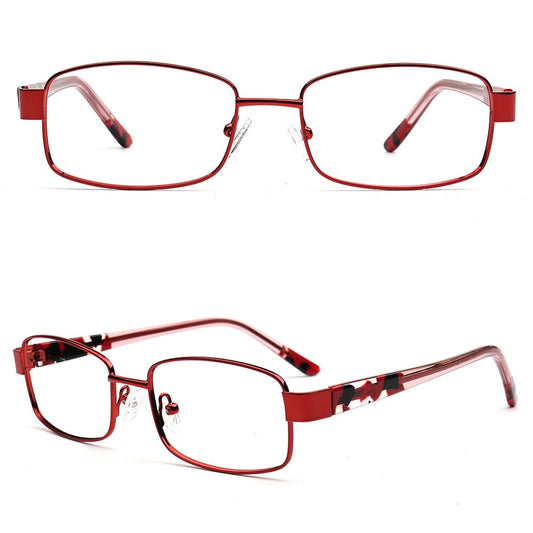 Lily | Classic Women Metal Glasses Frames |  Retro Rectangle Female Tortoiseshell Spectacles