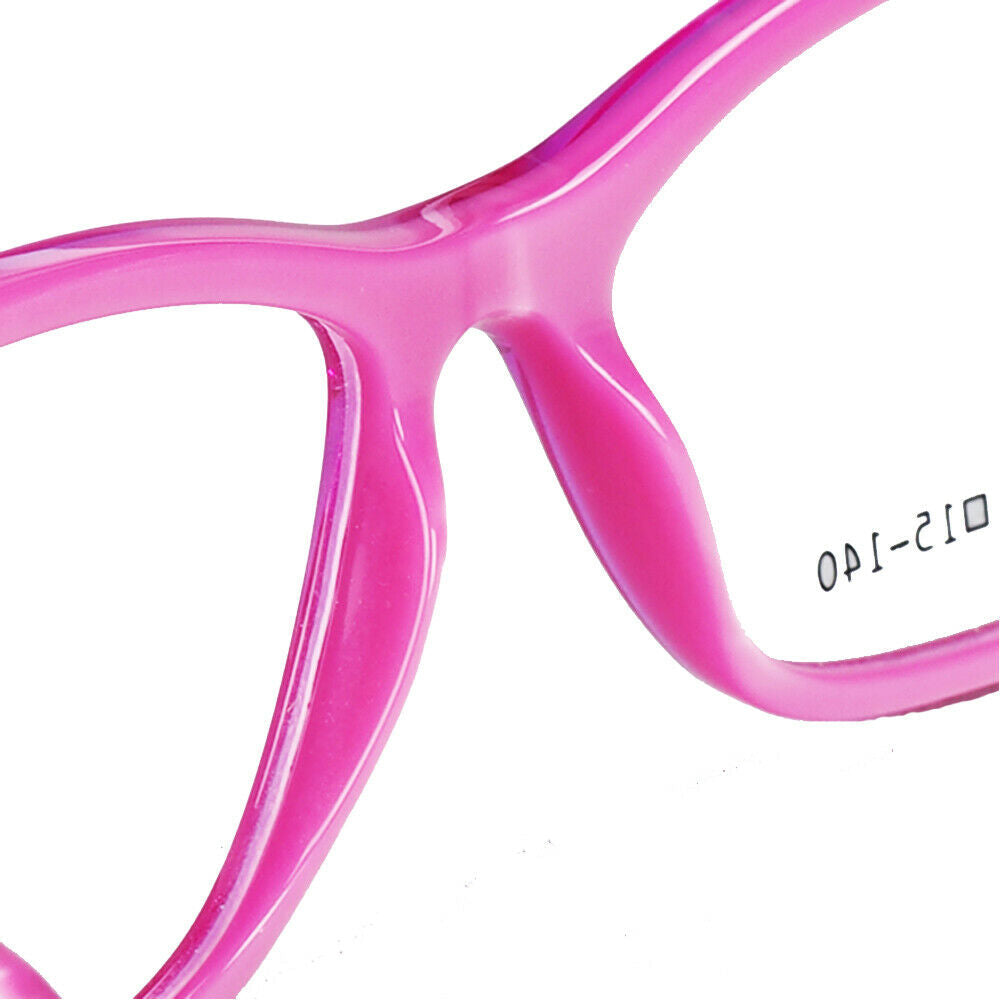 Annabelle | Classic Acetate Cat Eye Glasses For Women |  Pink Full Rim Yellow Eyeglass Frames