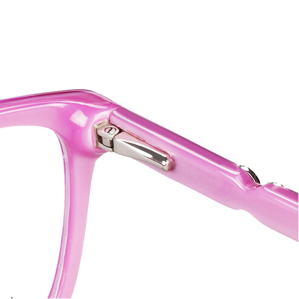 Annabelle | Classic Acetate Cat Eye Glasses For Women |  Pink Full Rim Yellow Eyeglass Frames