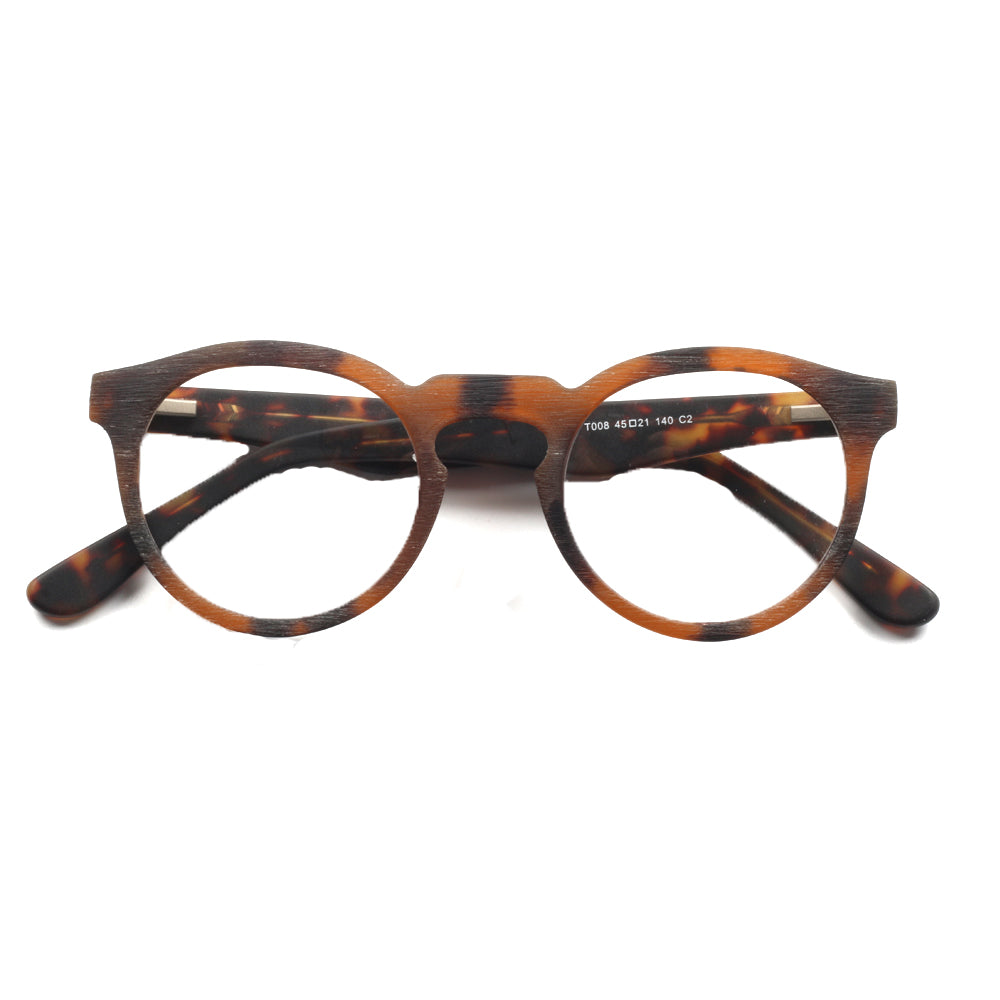 Brink | Two Toned Lightweight Acetate Eyeglasses | Round Full Rim Retro Glasses Frames Online