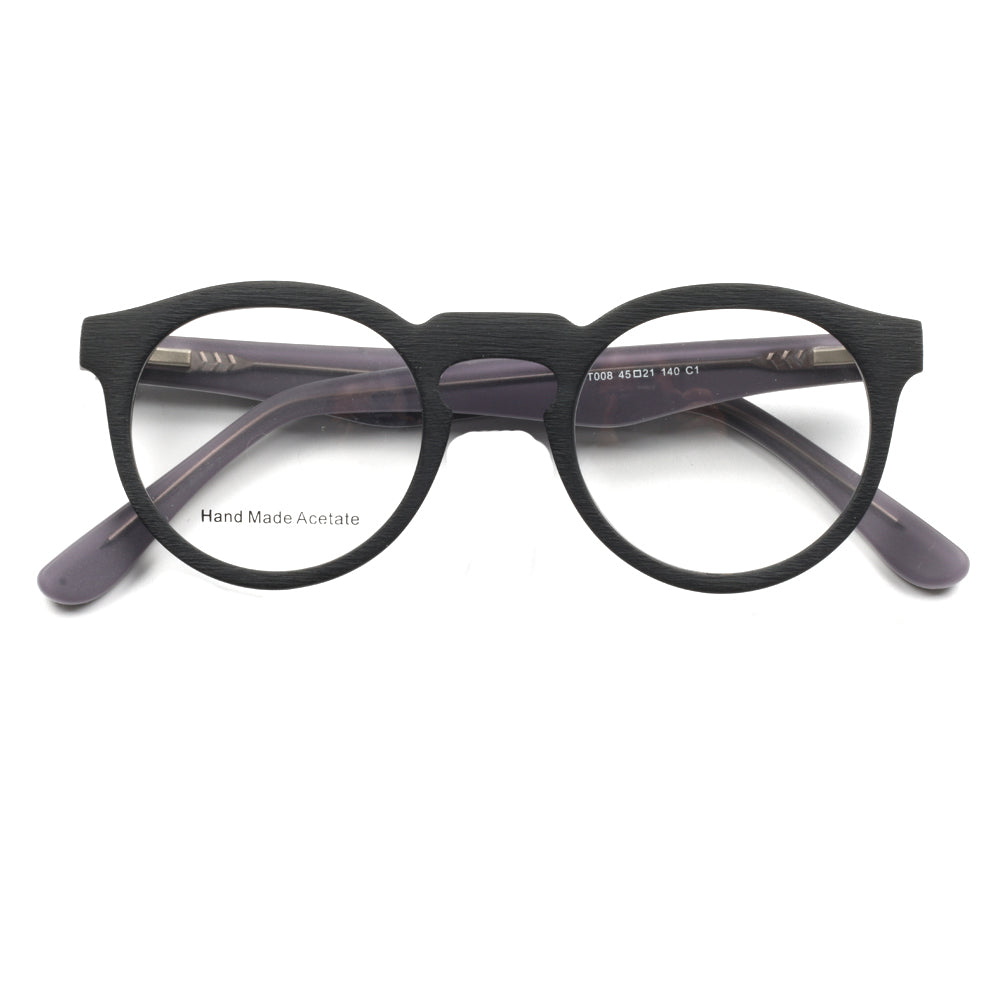 Brink | Two Toned Lightweight Acetate Eyeglasses | Round Full Rim Retro Glasses Frames Online