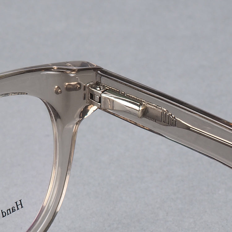 Columbus | Transparent Round Acetate Eyeglasses | Colorful Full Rim Tortoise Shell Glasses