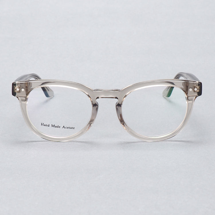 Columbus | Transparent Round Acetate Eyeglasses | Colorful Full Rim Tortoise Shell Glasses