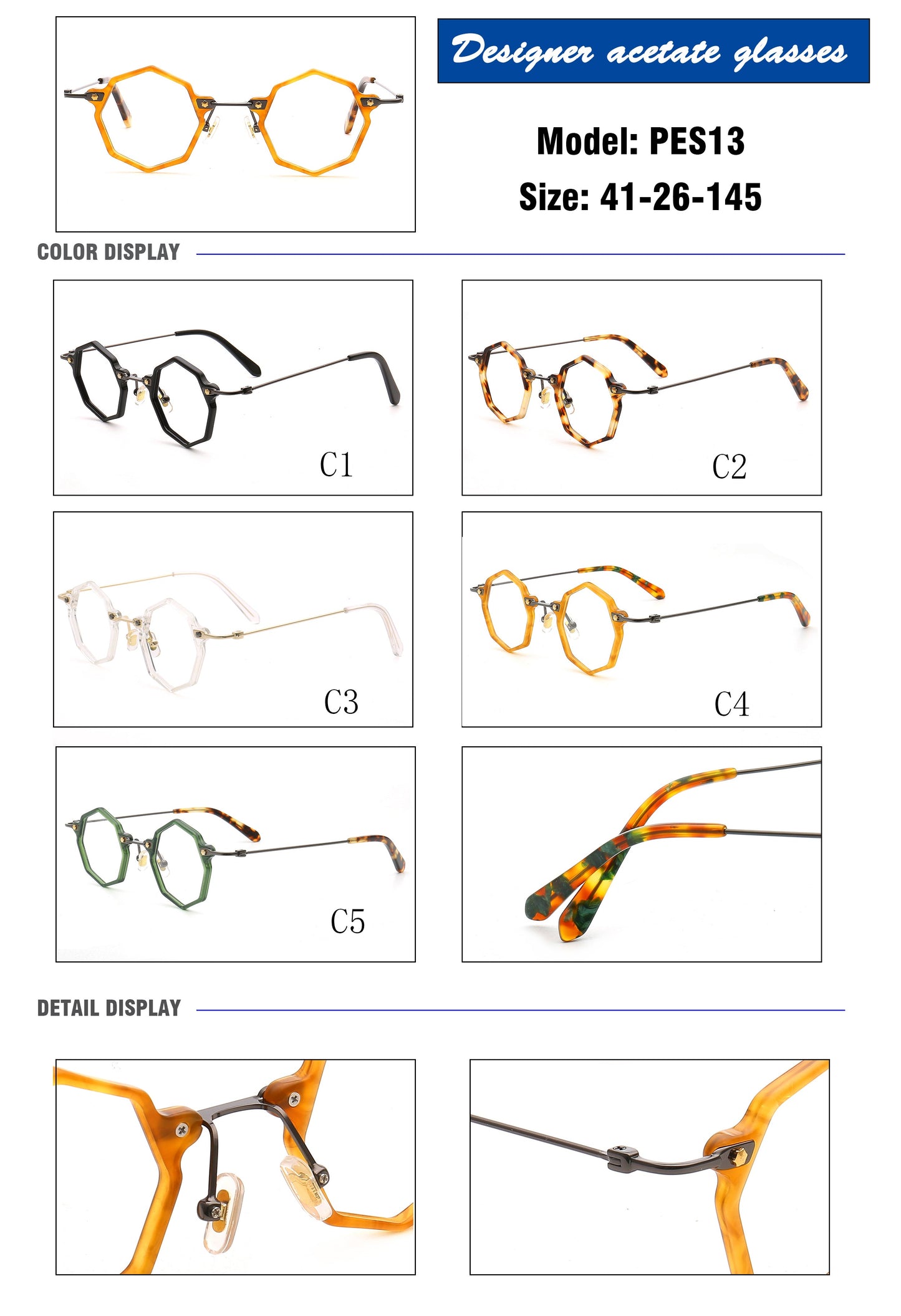 Cooper | Retro Funky Geometric Glasses For Men & Women | Unique Tortoise Shell Design