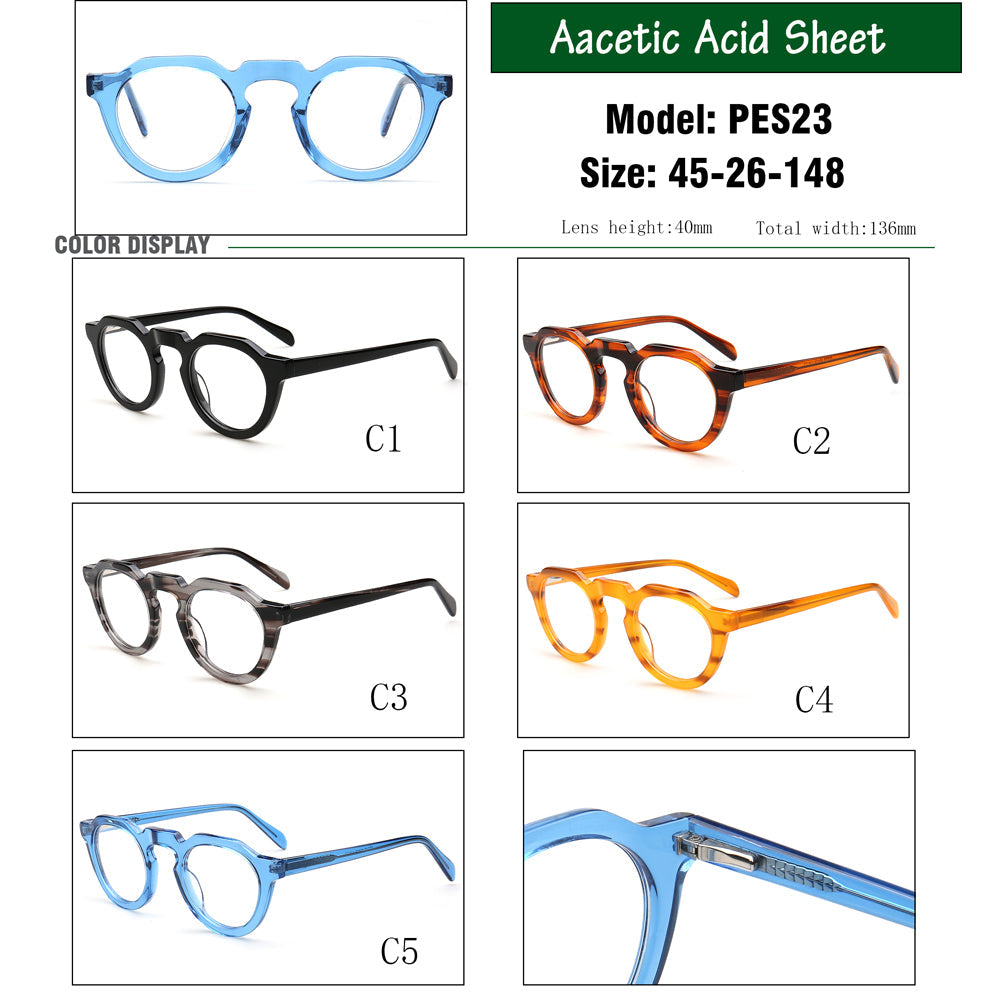 Cameron | Vintage Mens Round Eyeglass Frames | Retro Tortoise Womens Geometric Eyewear