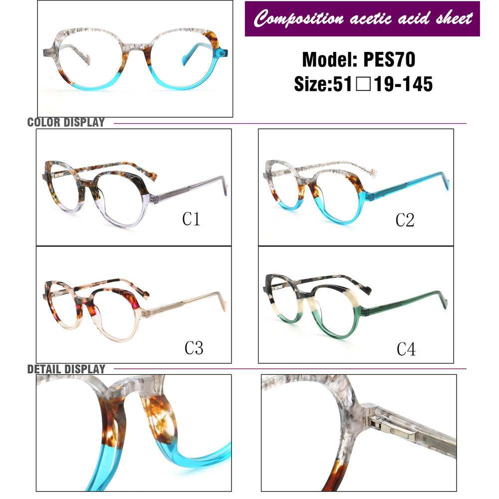 Sage | Stylish Womens Round Eyeglasses | Modern Mens Geometric Optical Glasses Frames