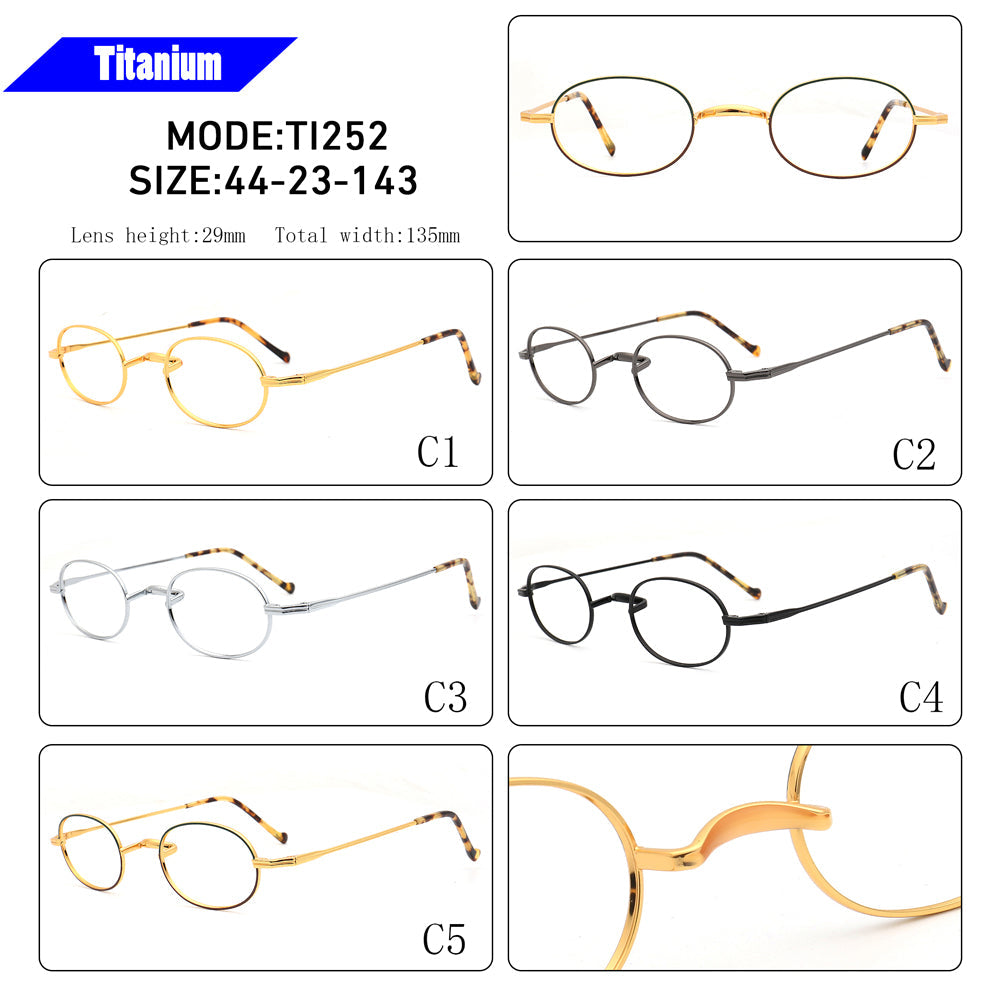 Emerson | Vintage Oval Titanium Eyeglasses Frames