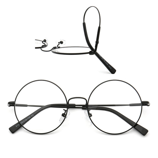 Hamilton | Mens & Womens Round Nerd Style Memory Metal Glasses | Flexible Bendable Eyeglasses Frames