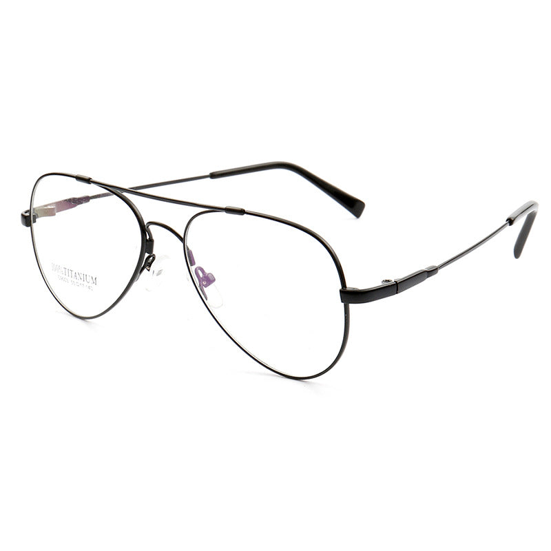 Domingo | Flat Top Mens Pilot Eyeglasses Frames | Flexible Bendable Memory Metal Glasses Frames