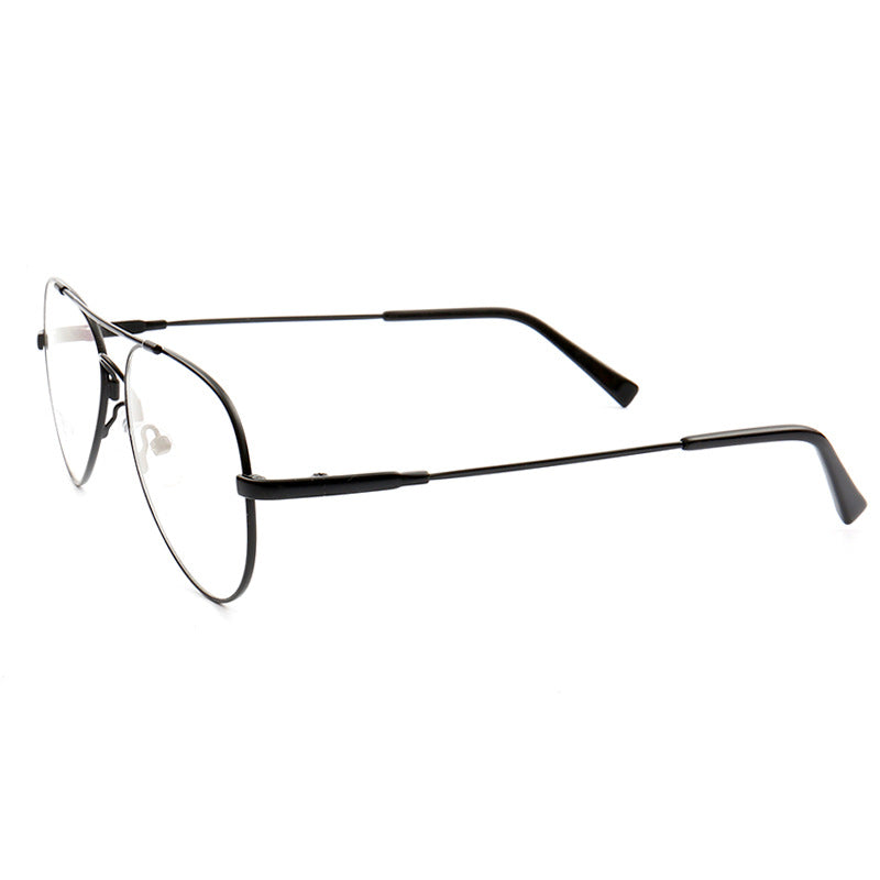 Domingo | Flat Top Mens Pilot Eyeglasses Frames | Flexible Bendable Memory Metal Glasses Frames