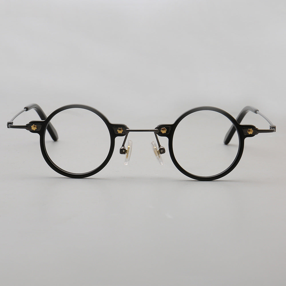 Jet | Retro Small Round Men Eyeglasses | Trendy Hipster Women Vintage Optical Glasses Frames
