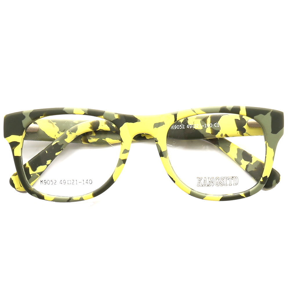 Spencer | Modern Camo Patterned Acetate Eyeglass Frames for Women | Square Mens Camouflage Glasses Online