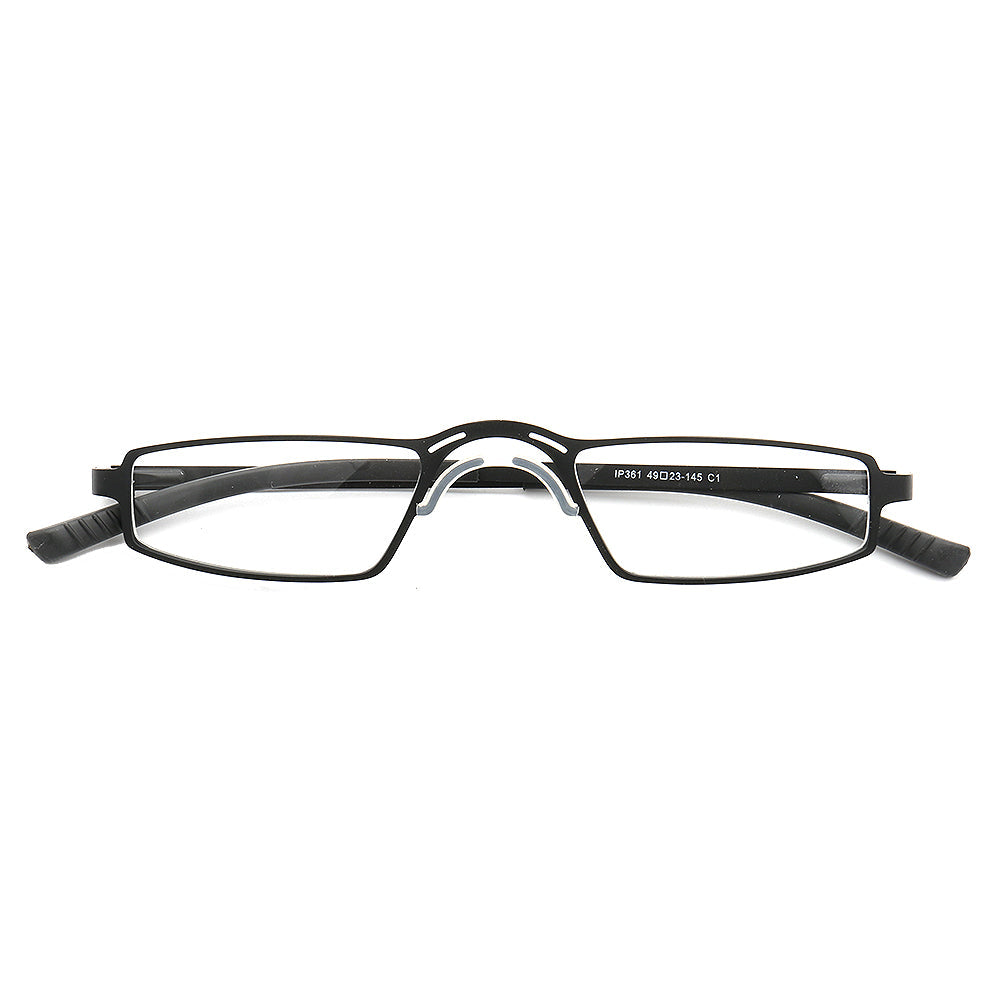 Edward | Full Rim Rectangle Shaped Metal Glasses | Modern Business Design
