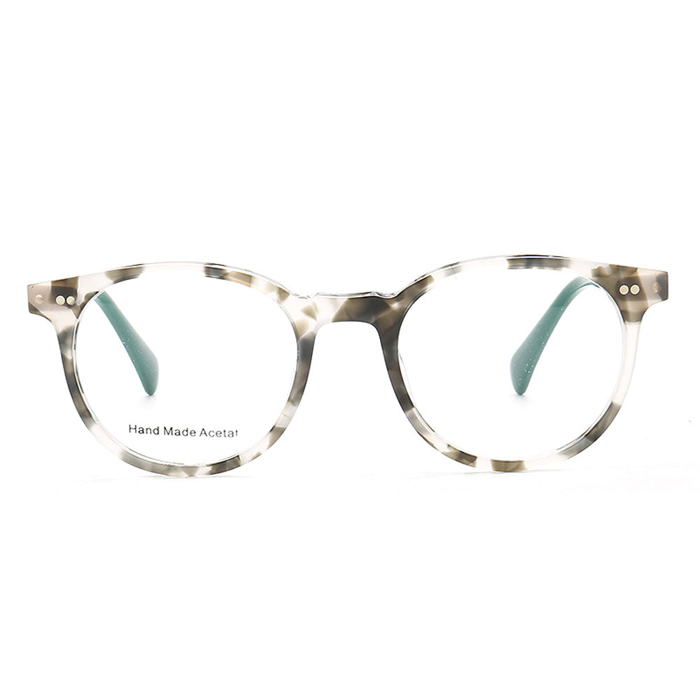 Grace | Round Patterned Acetate Eyeglasses Frames Online | Modern Womens Floral Glasses Frames
