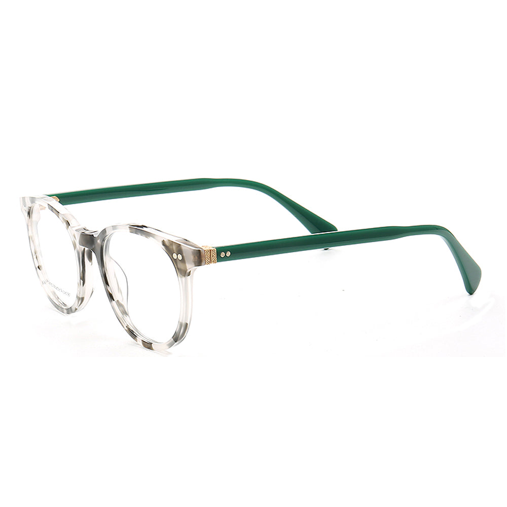 Grace | Round Patterned Acetate Eyeglasses Frames Online | Modern Womens Floral Glasses Frames