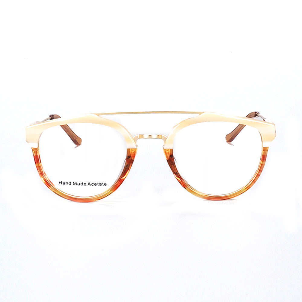 League | Double Bridge Acetate Mens Glasses | Retro Round Womens Eyeglasses Frames
