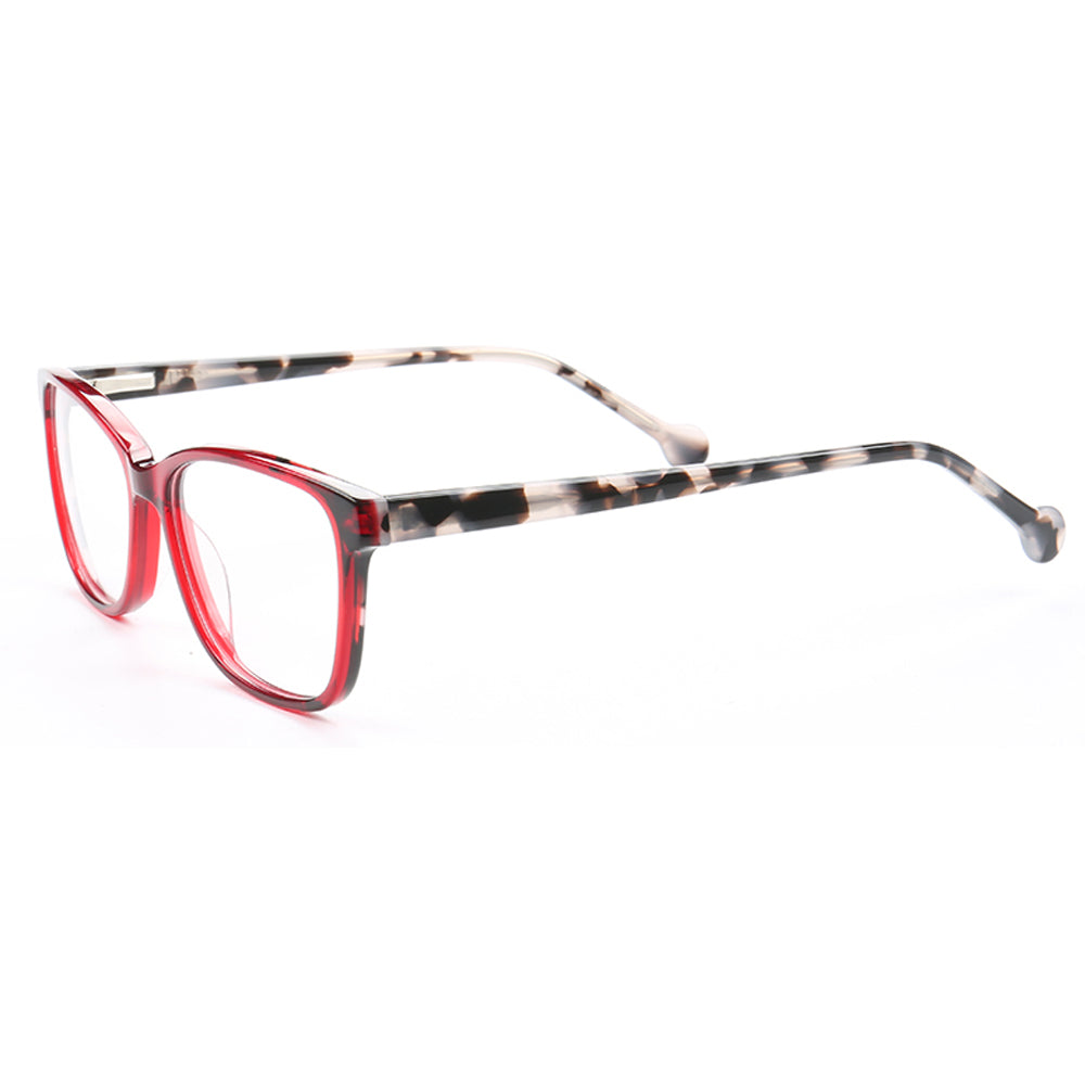 Lorena | Two Toned Tortoise Shell Eyeglasses Frames | Full Rim Colorful Patterned Design