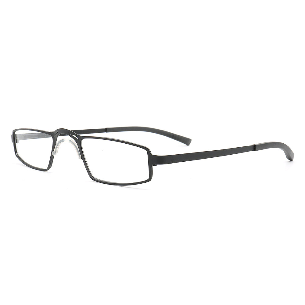 Edward | Full Rim Rectangle Shaped Metal Glasses | Modern Business Design