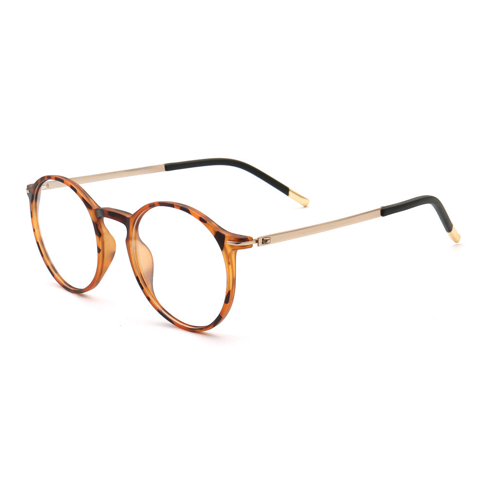 Ember | Light TR Tortoise Eyeglasses For Women  | Modern Round Clear Men Glasses Frames