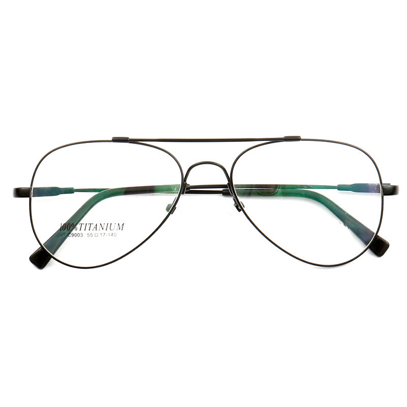 Domingo | Flat Top Mens Pilot Eyeglasses Frames | Flexible Bendable Memory Metal Glasses Frames