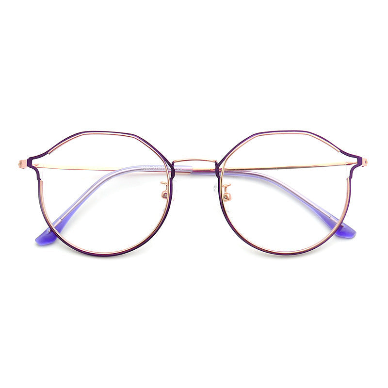 Eva | Cat Eye Glasses For Women | Lightweight Metal Eyeglass Frames Purple