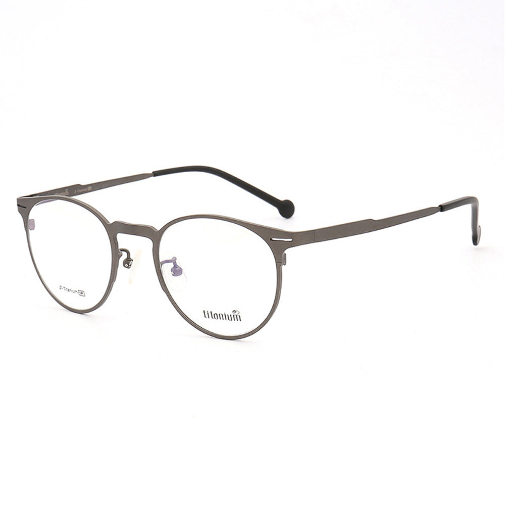 Astor | Round Pure Titanium Eyeglasses | Classic Full Rim Lightweight Glasses for Men & Women