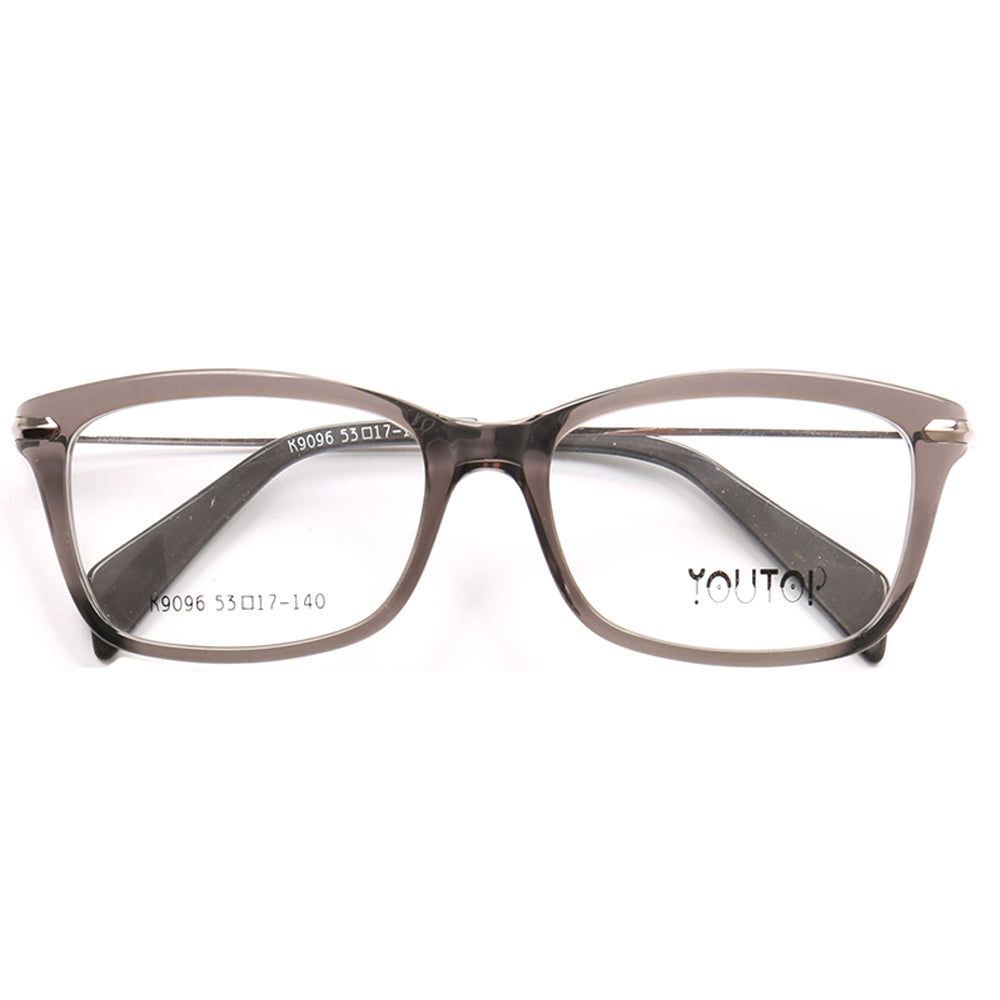 Courtland | Stylish Square Full Rim Unisex Eyeglasses | Semi Transparent Acetate Frame