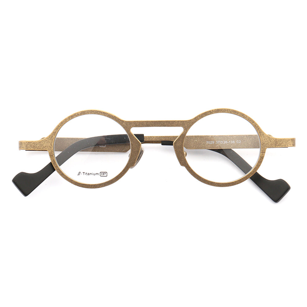 Avery | Vintage Round Titanium Eyeglasses for Men | Fashionable Womens Eyewear Frames Online