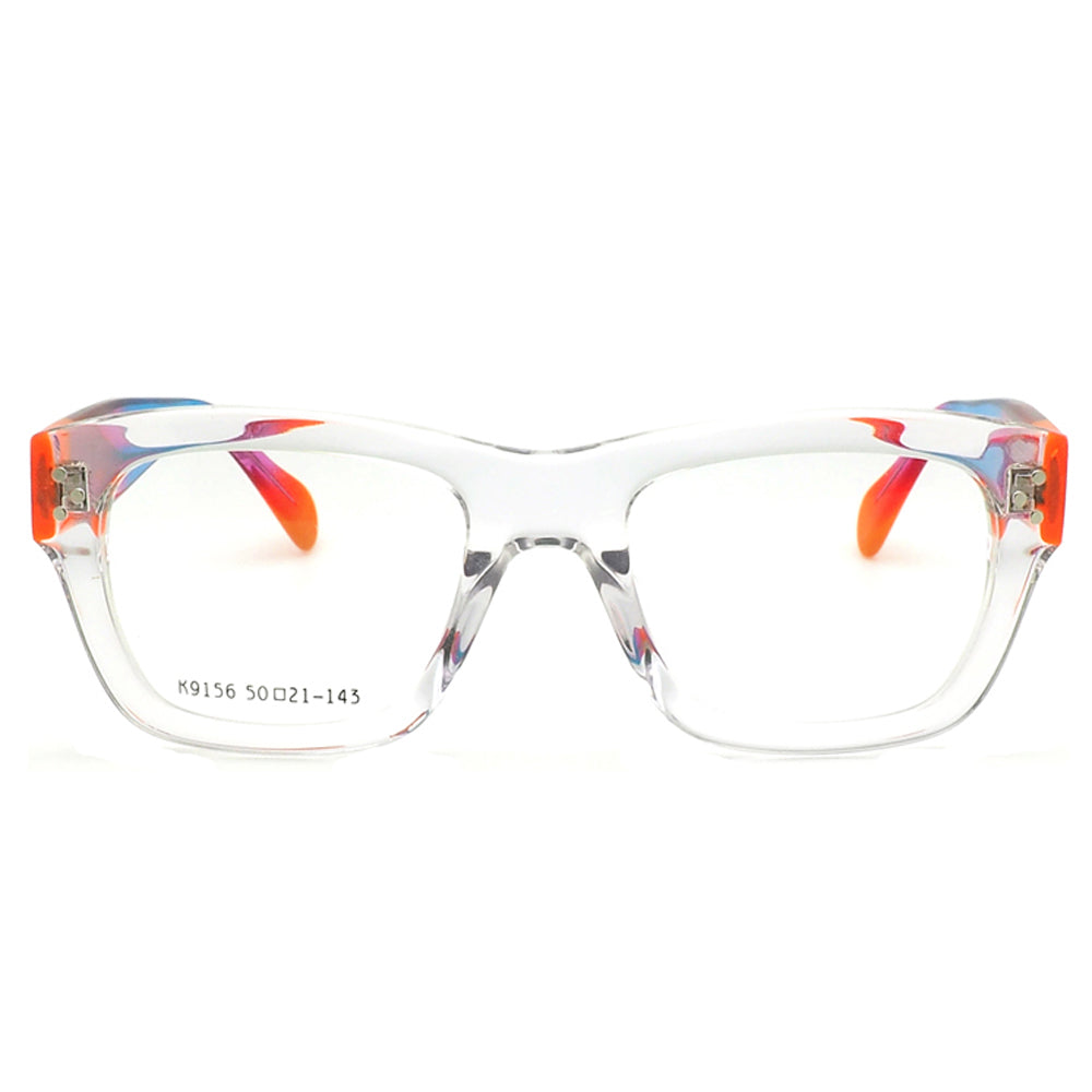 Gradient | Square Full Rim Acetate Eyeglasses | Colorful Fashionable Glasses For Men & Women