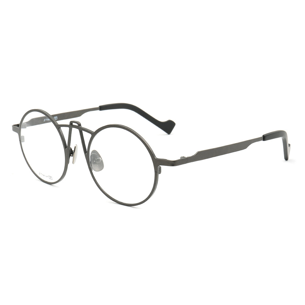 Xavier | Round Punk Style Titanium Eyeglass Frames | Retro Style Glasses For Men & Women