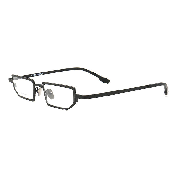 King | Stylish Mens Titanium Eyeglasses Green | Hipster Geometric Women Square Glasses Frames Online