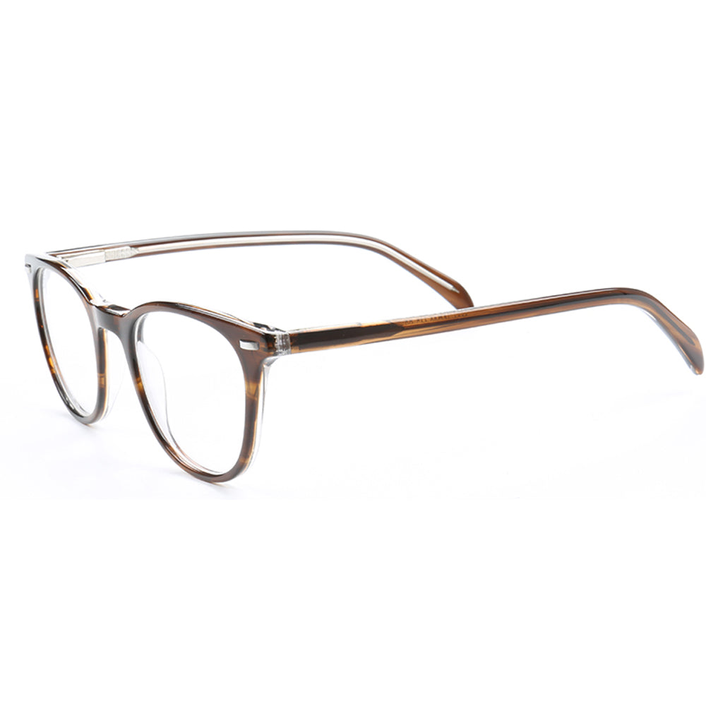 Lennox | Basic Round Acetate Eyewear Frames | Classic Full Rim Unisex Glasses
