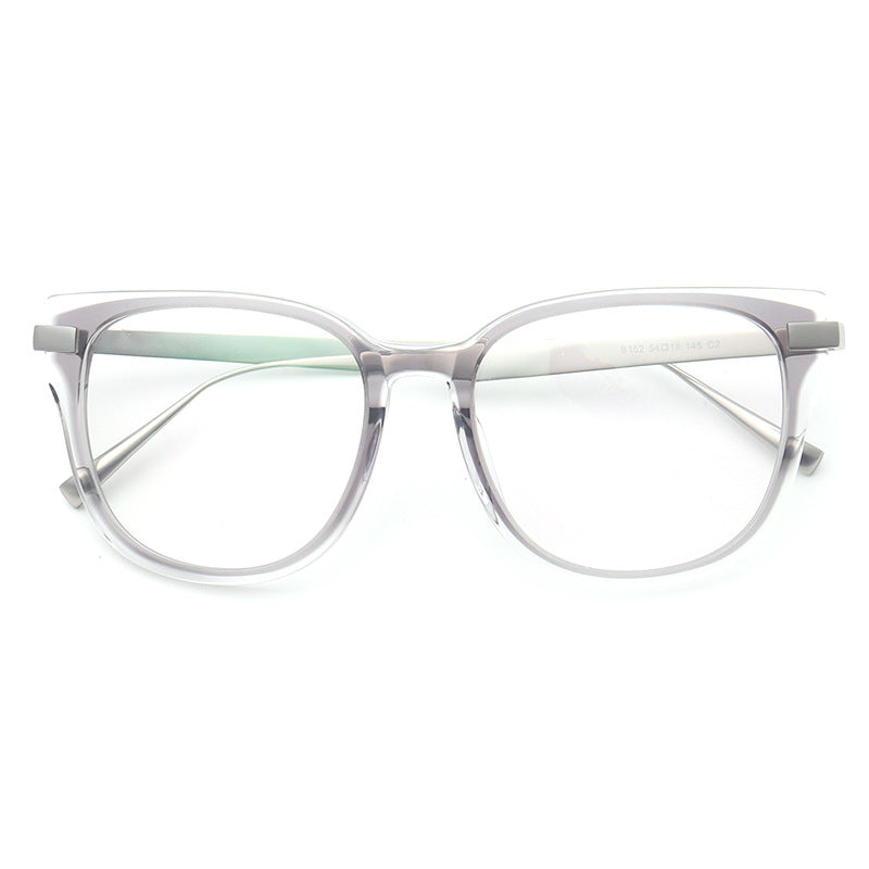 Bessie | Modern Stylish Round Full Rim Eyeglasses | Lightweight Titanium & Acetate Frame