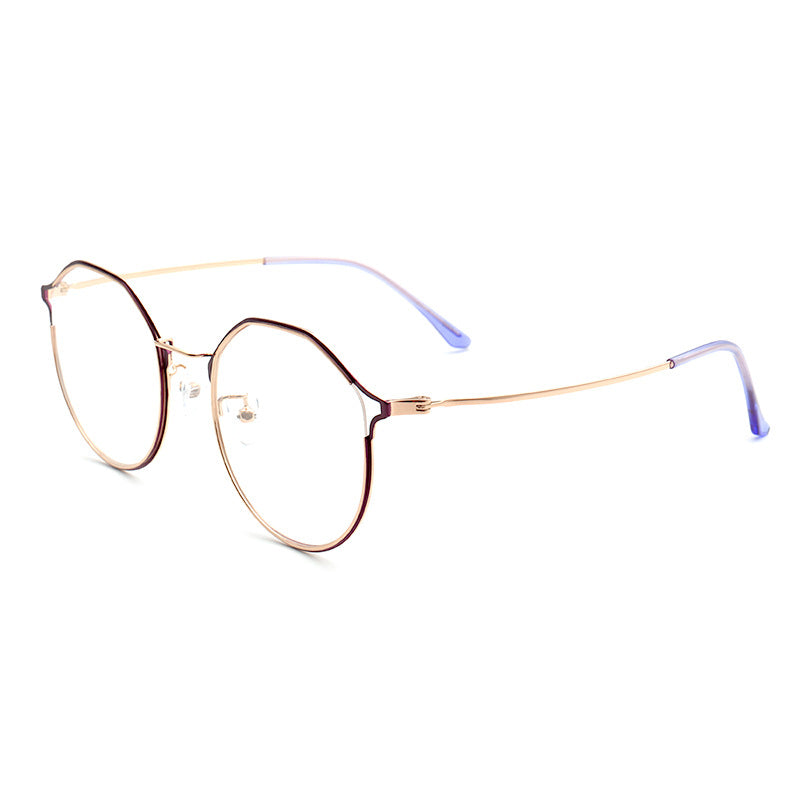 Eva | Cat Eye Glasses For Women | Lightweight Metal Eyeglass Frames Purple