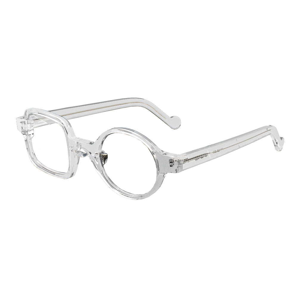 Archer | Stylish Men Mismatch Eyeglasses | Funky Vintage Square Round Glasses Frames Women