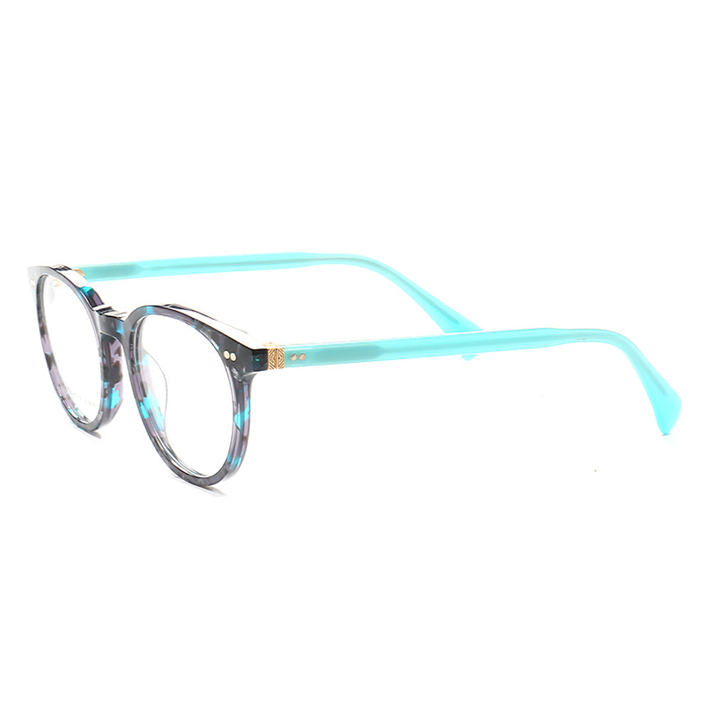 Grace | Round Patterned Acetate Eyeglasses Frames Online | Modern Womens Floral Glasses Frames