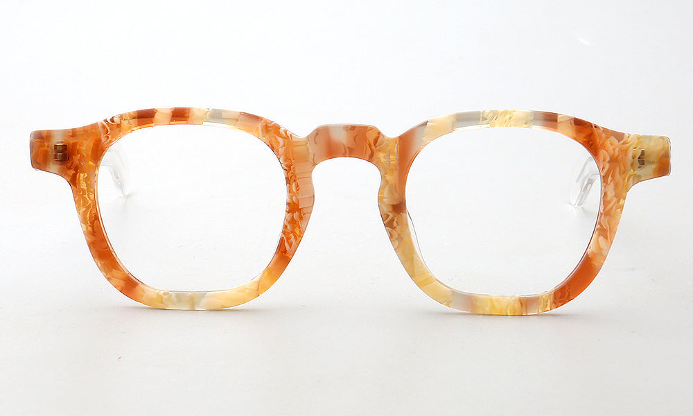 Newport | Classic Patterned Acetate Eyeglasses | Colorful Unisex Round Full Rim Frames