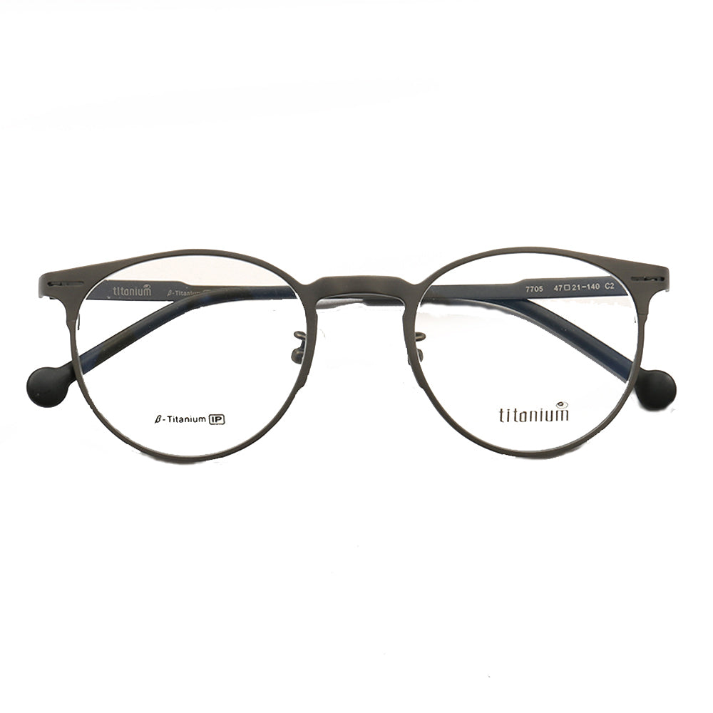 Astor | Round Pure Titanium Eyeglasses | Classic Full Rim Lightweight Glasses for Men & Women