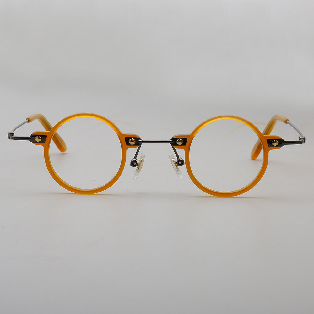Jet | Retro Small Round Men Eyeglasses | Trendy Hipster Women Vintage Optical Glasses Frames