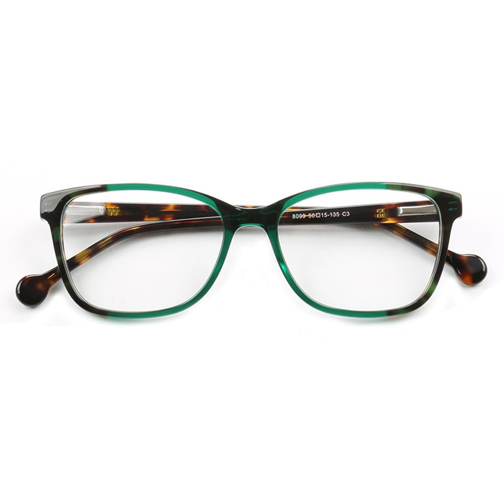 Lorena | Two Toned Tortoise Shell Eyeglasses Frames | Full Rim Colorful Patterned Design