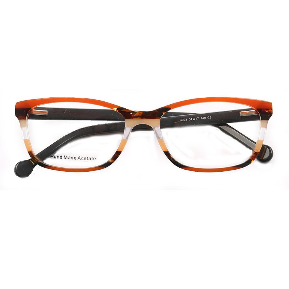 Hilda | Fashionable Acetate Glasses For Women | Pink Striped Eyeglasses Frames Online