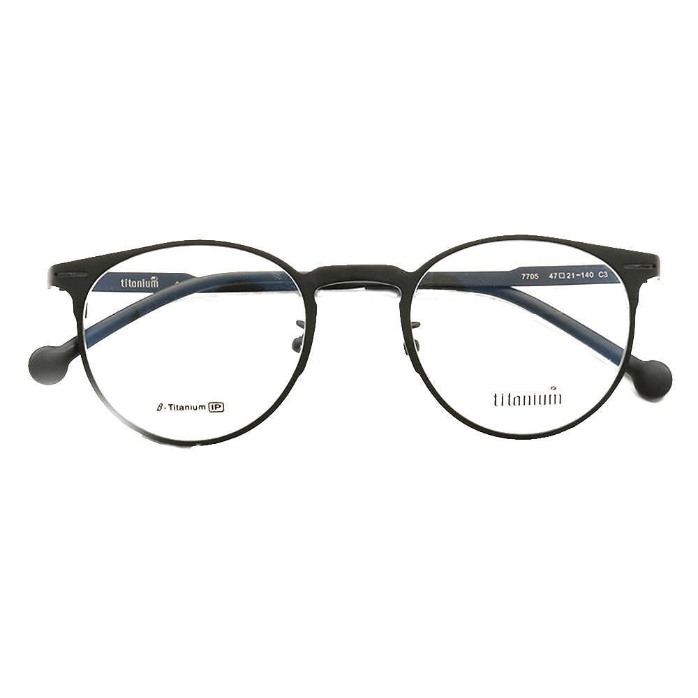 Astor | Round Pure Titanium Eyeglasses | Classic Full Rim Lightweight Glasses for Men & Women