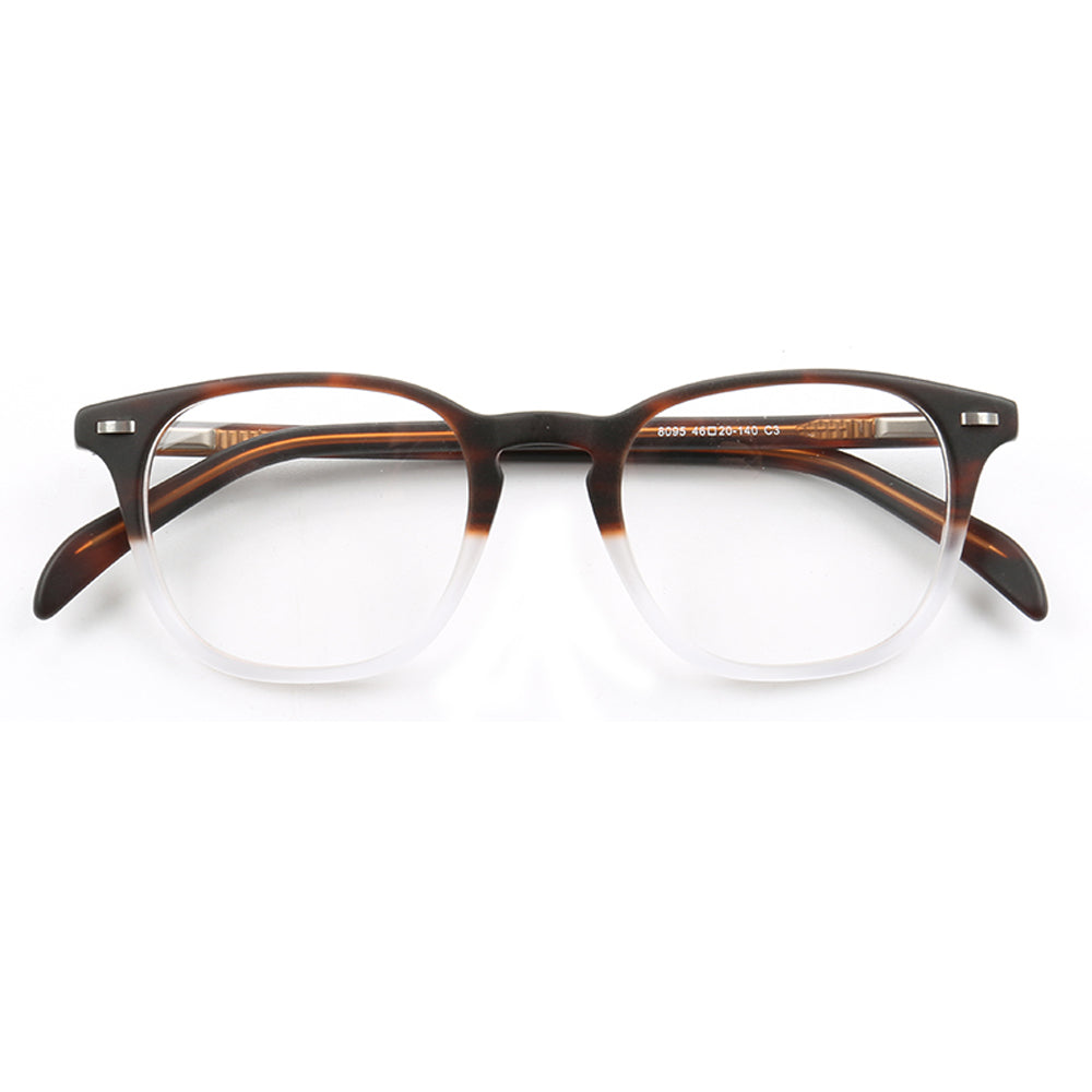 Stetson | Round Full Rim Two Tone Womens Square Eyewear | Retro Brown Mens Glasses Frames Online