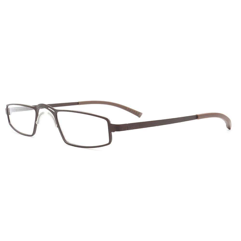 Edward | Full Rim Rectangle Shaped Metal Glasses | Modern Business Design
