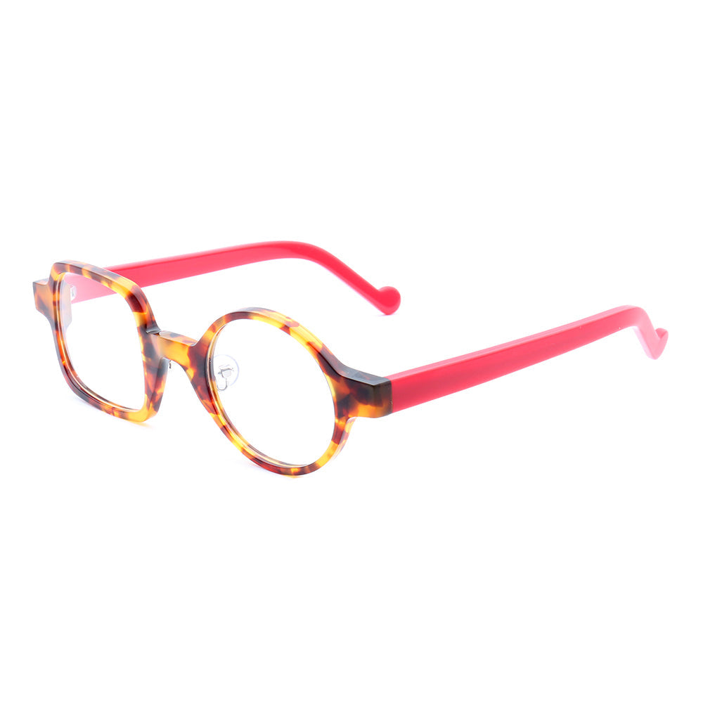 Archer | Stylish Men Mismatch Eyeglasses | Funky Vintage Square Round Glasses Frames Women