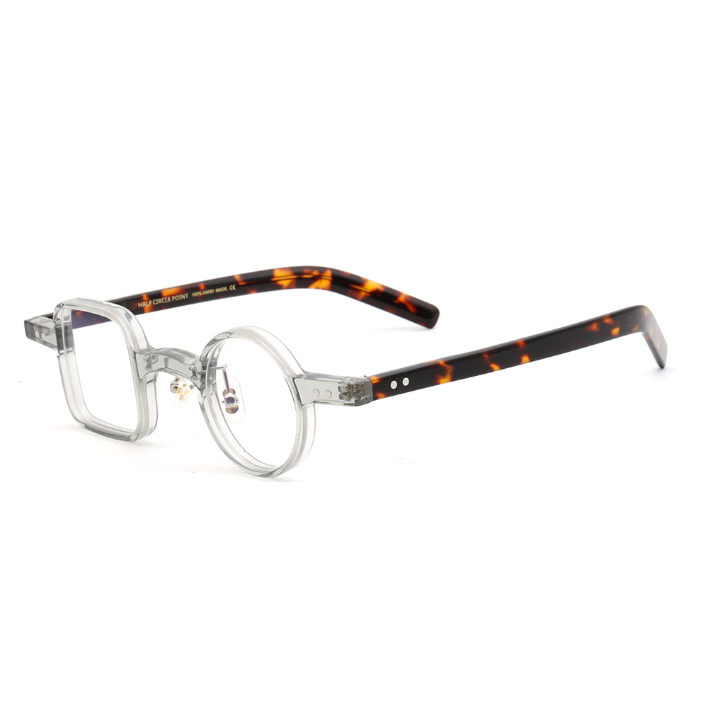 Sydney | Vintage Nerd Style Glasses w/ Mismatch Design | Funky Retro Acetate Design