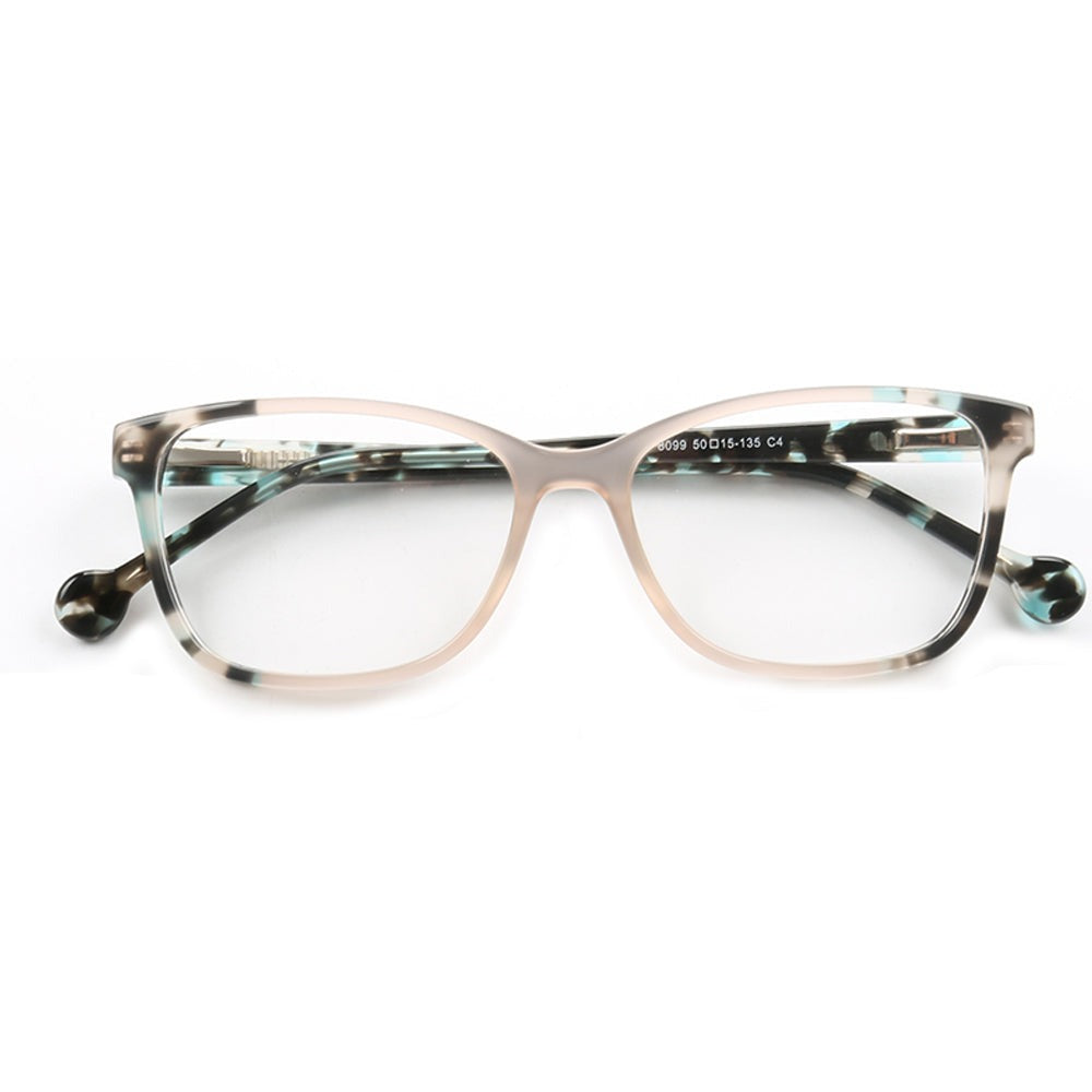 Lorena | Two Toned Tortoise Shell Eyeglasses Frames | Full Rim Colorful Patterned Design