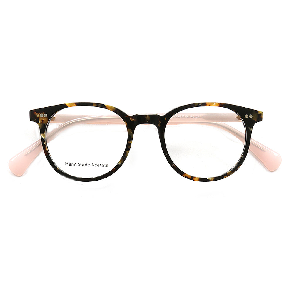 Grace | Round Patterned Acetate Eyeglasses Frames Online | Modern Womens Floral Glasses Frames